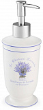 Дозатор для жидкого мыла Lavender VERRAN 870-14 (бело-фиолетовый) керамика