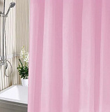 Занавеска для ванной 180х180см А-Стиль розовый полиэтилен SWS.04.PN