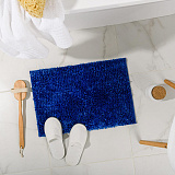 Коврик для ванной 40х60см полиэстер Bright Colors Moroshka 917-303-03 (синий)