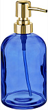Дозатор для жидкого мыла Bright Colors Moroshka 917-308-03 (синий) стекло